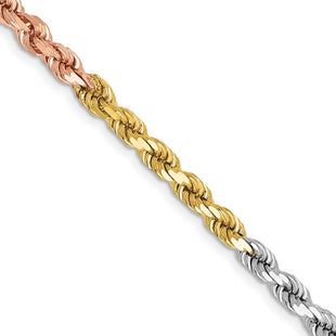 14k Tri-Color Chains Style 030TC-22 - Classique Jewelry Inc.