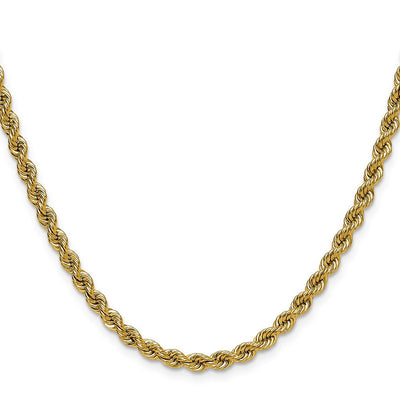 14K Regular Rope Chain, 7 x 4.2mm