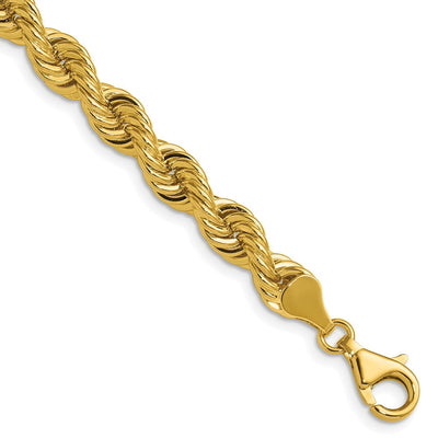 14K Regular Rope Chain, 7 x 4.2mm