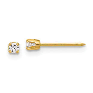 14k Yellow Gold Earrings Style 1013E - Classique Jewelry Inc.