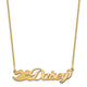 Customized Nameplate Necklace - 10k Yellow Gold