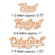 SS/Gold-plated Diamond-cut Cut-out Stars Name Plate
