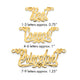 Sterling Silver/Gold-plated Diamond-cut Hearts Name Plate