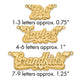 Sterling Silver/Gold-plated 3D Satin Diamond-cut Hearts Name Plate