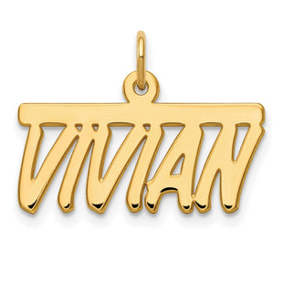 10k Yellow Gold Top Bar Name Plate (Style 10XNA78Y)