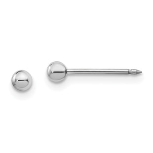 14k White Gold Earrings Style 125E - Classique Jewelry Inc.
