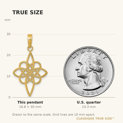 14K Celtic Knot Pendant