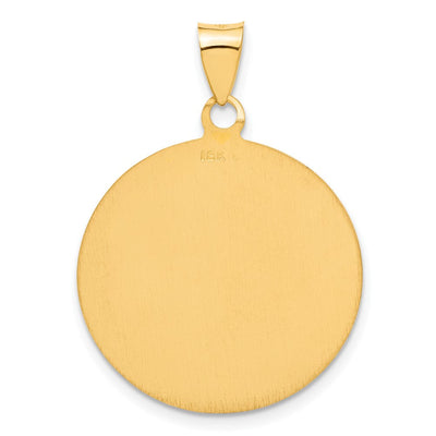 18K Saint Christopher Medal Pendant, 35.25 x 25.6mm