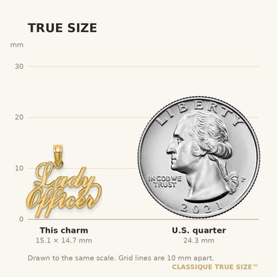 14K LADY OFFICER Charm