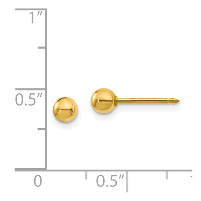 Inverness 18K Ball Post Earrings