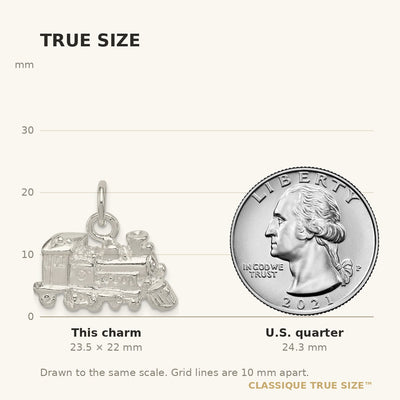 Sterling Silver Train Engine Charm