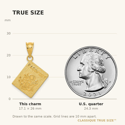 14K Passport Charm