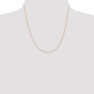 14K Carded . Cable Rope with Spring Ring Clasp Chain (Style 5RY-20)
