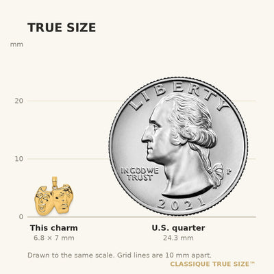 14K Comedy/Tragedy Charm