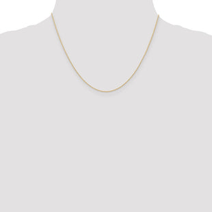14K Carded . Cable Rope with Spring Ring Clasp Chain (Style 6RY-18)
