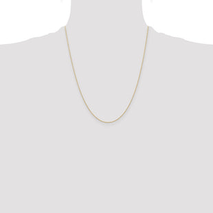 14K Carded . Cable Rope with Spring Ring Clasp Chain (Style 6RY-22)
