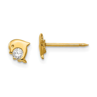 14k Yellow Gold Earrings Style 850E - Classique Jewelry Inc.