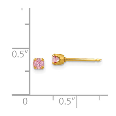 Inverness 24K Plated June Crystal Birthstone Earrings