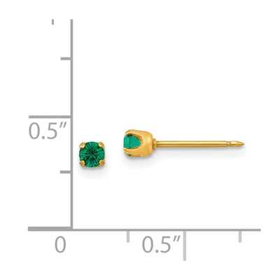 Inverness 14K May Crystal Birthstone Post Earrings