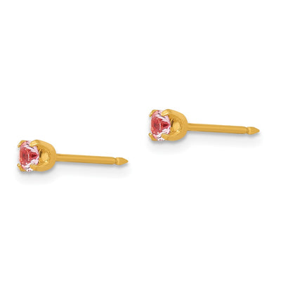 Inverness 14K June Crystal Birthstone Post Earrings