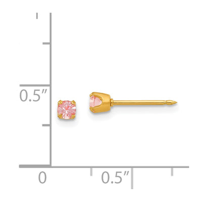 Inverness 14K June Crystal Birthstone Post Earrings