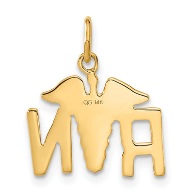 14K RN Registered Nurse Charm