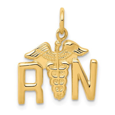 14K RN Registered Nurse Charm