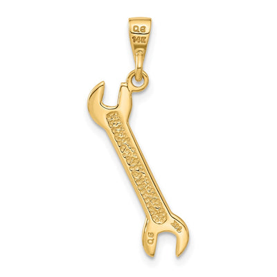 14K 3D Wrench Charm