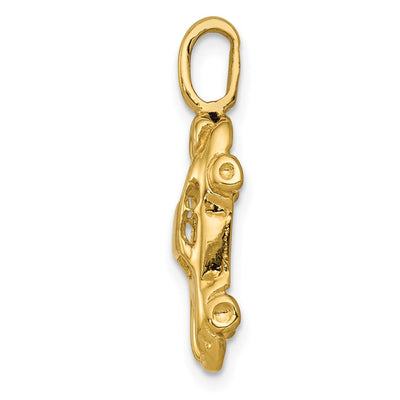 14K 3D Sports Car Charm