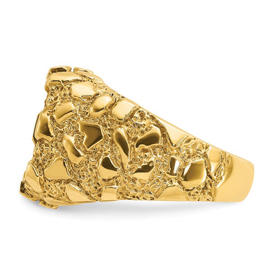 14K IBGoodman Men's Onyx Nugget Complete Ring