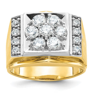 14k Two-tone Rings Style B58227 - Classique Jewelry Inc.
