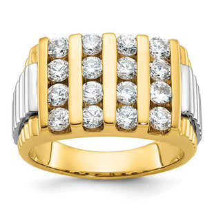 14k Two-tone Rings Style B58975 - Classique Jewelry Inc.