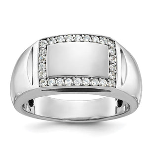 14k White Gold Rings Style B59047 - Classique Jewelry Inc.