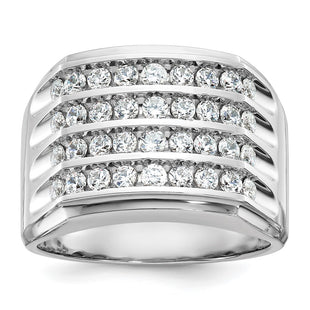 14k White Gold Rings Style B59287 - Classique Jewelry Inc.