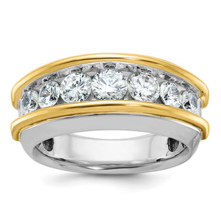 14k Two-tone Rings Style B63866 - Classique Jewelry Inc.