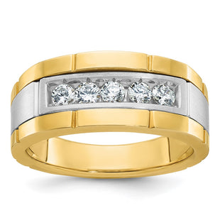 14k Two-tone Rings Style B63919 - Classique Jewelry Inc.