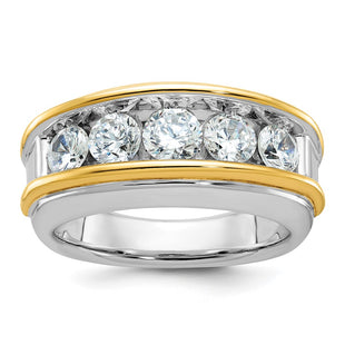 14k Two-tone Rings Style B64061 - Classique Jewelry Inc.