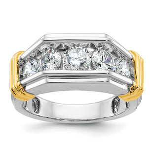 14k Two-tone Rings Style B64255 - Classique Jewelry Inc.