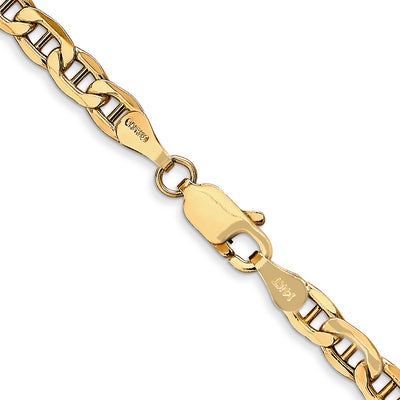 14K Semi-Solid Anchor Chain