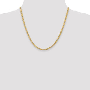 14K Semi-Solid Anchor with Lobster Clasp Chain (Style BC100-20)