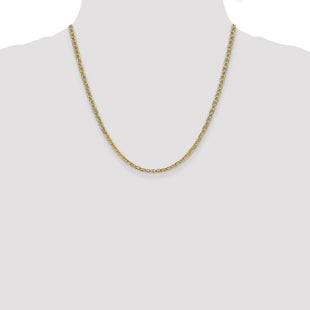 14K Semi-Solid Anchor with Lobster Clasp Chain (Style BC122-20)