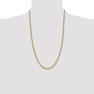 14K Semi-Solid Anchor with Lobster Clasp Chain (Style BC122-26)