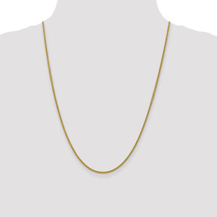 14K Semi-Solid 3-Wire Wheat with Lobster Clasp Chain (Style BC127-24)