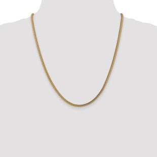 14K Semi-Solid Franco with Fancy Lobster Clasp Chain (Style BC135-22)