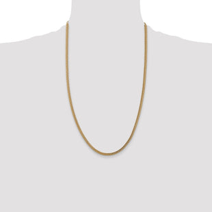14K Semi-Solid Franco with Fancy Lobster Clasp Chain (Style BC135-26)