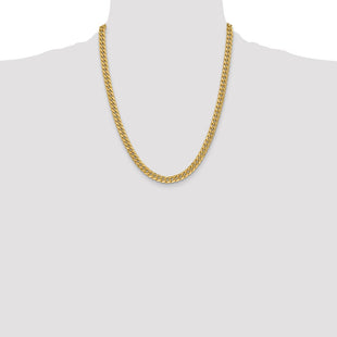 14K Semi-Solid Miami Cuban with Lobster Clasp Chain (Style BC154-22)