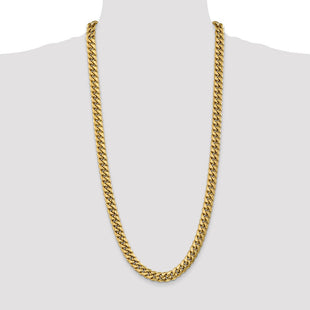 14K Semi-Solid Miami Cuban with Lobster Clasp Chain (Style BC157-30)