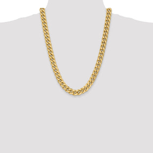 14K Semi-Solid Miami Cuban with Lobster Clasp Chain (Style BC158-24)