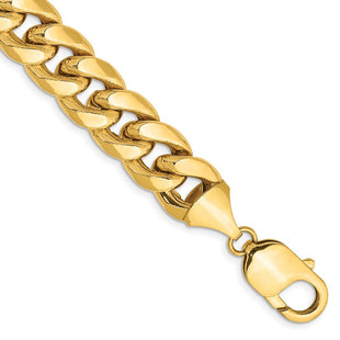 14K Semi-Solid Miami Cuban with Lobster Clasp Bracelet (Style BC158-8)