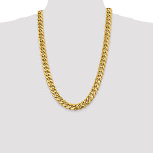 14K Semi-Solid Miami Cuban with Lobster Clasp Chain (Style BC164-26)